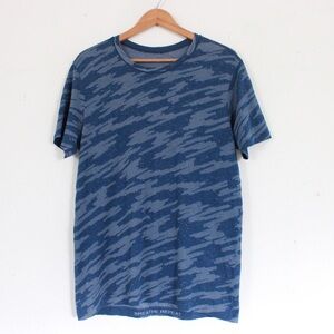 Lululemon Metal Vent Breathe Blue Camo Short Sleeve